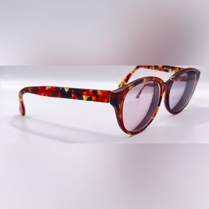 Vintage Giorgio Saint Angelo G5A 50 Tortoise Oval Sunglasses Frames Only